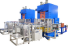 Linha de produção automática de contêineres de folha de alimentação com controle de qualidade